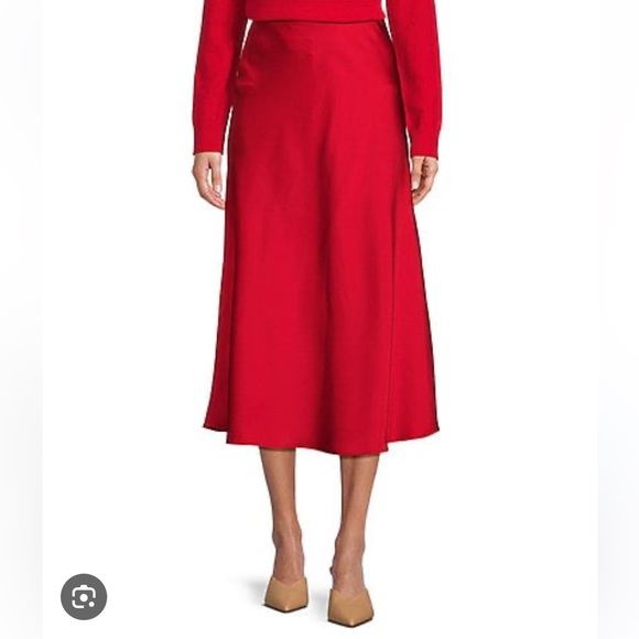 NWT Antonio Melani Blakely Coordinating A-line Satin Skirt - Picture 2 of 8